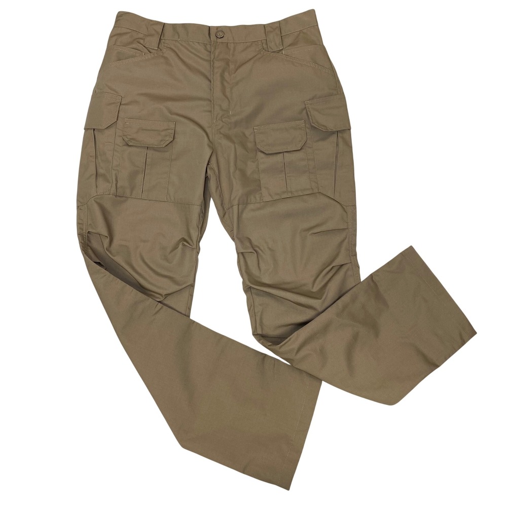 Tactical Series Mens Cargo Pants Khaki Ripstop Size L 32x29 Multi Pocket
